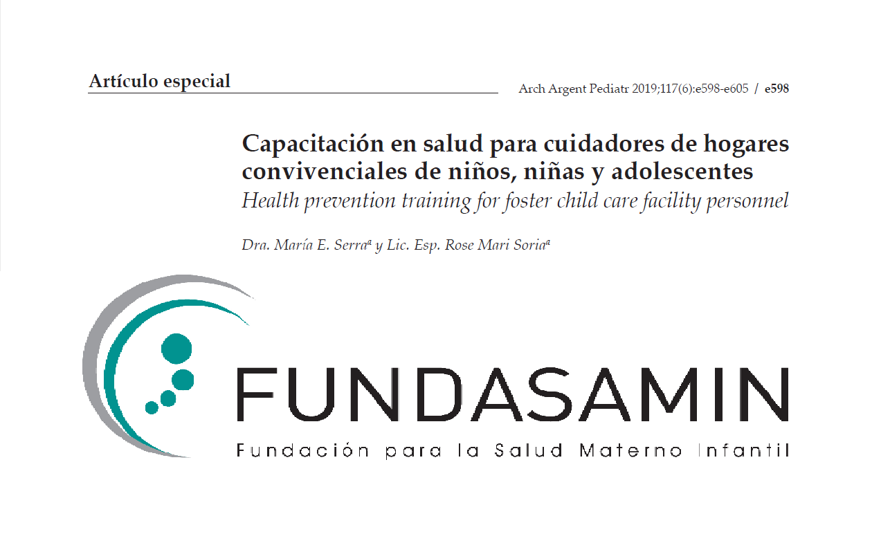 Título del artículo publicado en Archivo de Pediatría Argentina