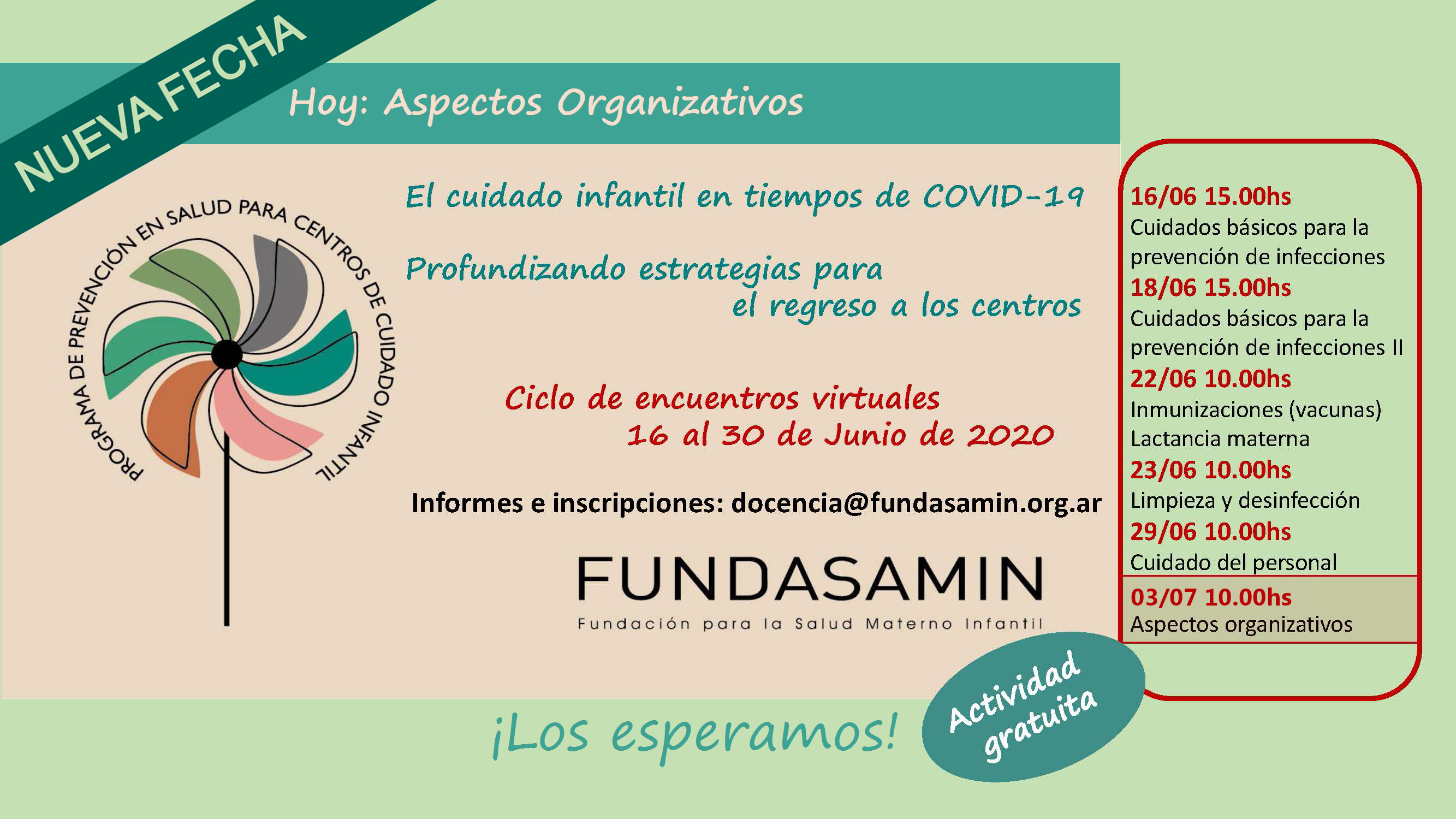 Nueva Fecha - Ciclo de Encuentros Virtuales Gratuitos