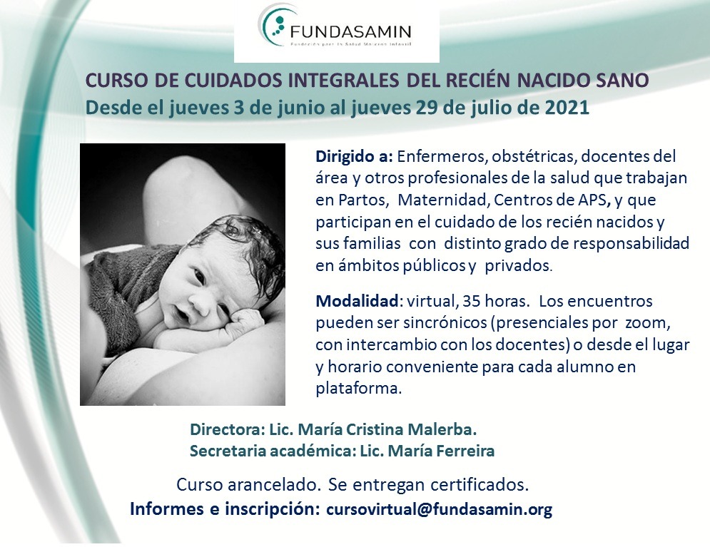 Curso de Cuidados Integrales del Recién Nacido Sano