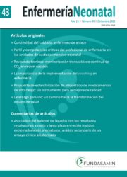 Tapa de la Revista Enfermería Neonatal Nº 43